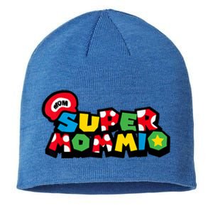 Funny Super Mommio Mother's Day Gamer Sustainable Beanie