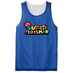 Funny Super Mommio Mother's Day Gamer Mesh Reversible Basketball Jersey Tank