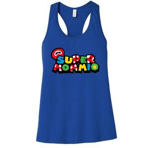 Funny Super Mommio Mother's Day Gamer Women's Racerback Tank