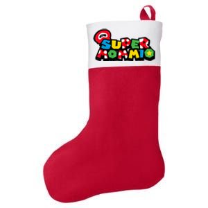 Funny Super Mommio Mother's Day Gamer Felt Holiday Christmas Stocking