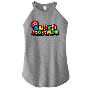 Funny Super Mommio Mother's Day Gamer Women's Perfect Tri Rocker Tank