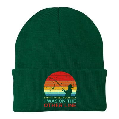 Fishing Sorry Missed Your Call Other Line Retro Knit Cap Winter Beanie