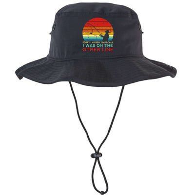 Fishing Sorry Missed Your Call Other Line Retro Legacy Cool Fit Booney Bucket Hat