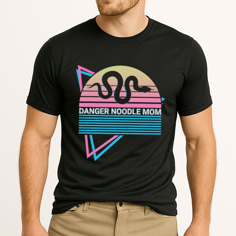 Funny Snake Mom Meme Danger Noodle Mom Cooling Performance Crew T-Shirt