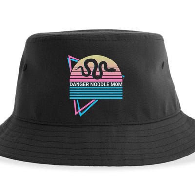 Funny Snake Mom Meme Danger Noodle Mom Sustainable Bucket Hat