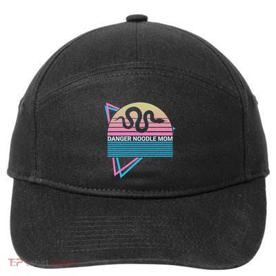 Funny Snake Mom Meme Danger Noodle Mom 7-Panel Snapback Hat