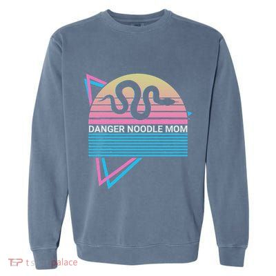 Funny Snake Mom Meme Danger Noodle Mom Garment-Dyed Sweatshirt