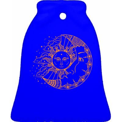 Funny Sun Moon Astrology Astronomer Astronomy Gift Meaningful Gift Ceramic Bell Ornament