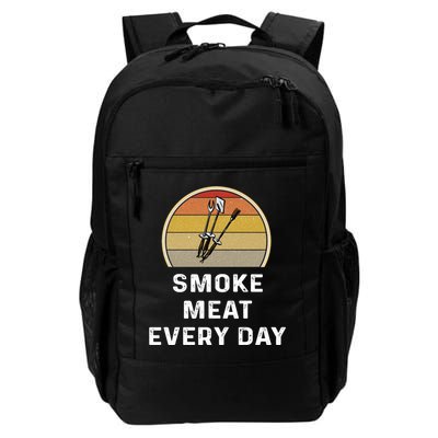 Funny Smoke Meat Every Day Brisket Smoking Grilling Meaningful Gift Great Gift Backpack