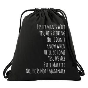 Fishing Solves Most Of My Problems Funny Fishing Drawstring Bag