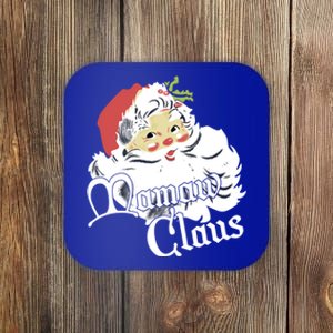 Funny Santa Mamaw Claus Snowflake Leopard Christmas Funny Gift Coaster