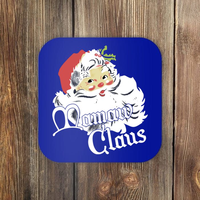 Funny Santa Mamaw Claus Snowflake Leopard Christmas Funny Gift Coaster