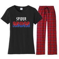 Funny Spider Mom For Women Girl Love Women's Flannel Pajama Set