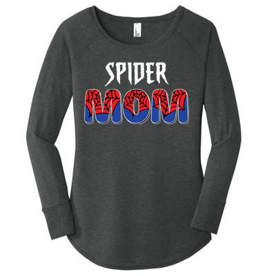 Funny Spider Mom For Women Girl Love Women's Perfect Tri Tunic Long Sleeve Shirt