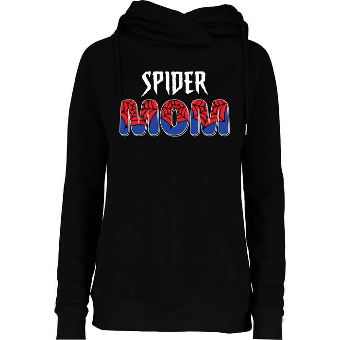 Funny Spider Mom For Women Girl Love Womens Funnel Neck Pullover Hood