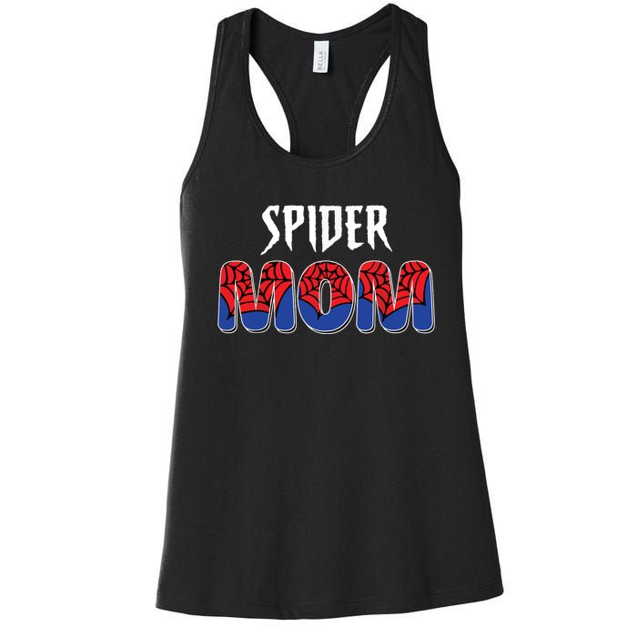 Funny Spider Mom For Women Girl Love Women's Racerback Tank