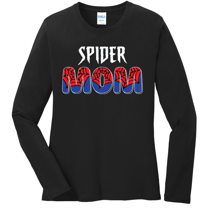 Funny Spider Mom For Women Girl Love Ladies Long Sleeve Shirt