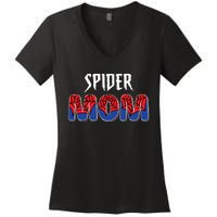 Funny Spider Mom For Women Girl Love Women's V-Neck T-Shirt