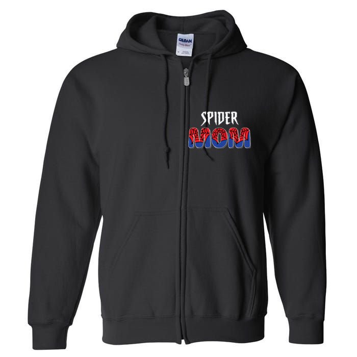 Funny Spider Mom For Women Girl Love Full Zip Hoodie