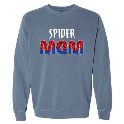 Funny Spider Mom For Women Girl Love Garment-Dyed Sweatshirt