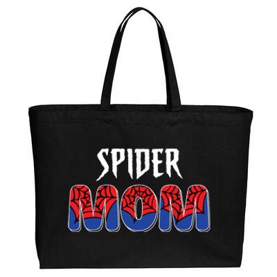 Funny Spider Mom For Women Girl Love Cotton Canvas Jumbo Tote