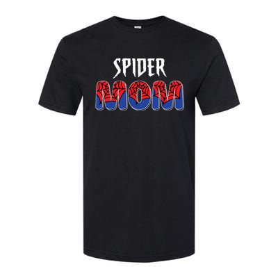 Funny Spider Mom For Women Girl Love Softstyle CVC T-Shirt