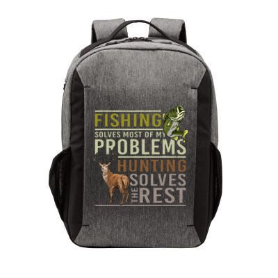 Fishing Solves Most Of My Problems Hunting Vector Backpack