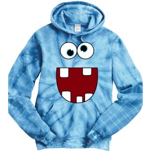 Funny Silly Monster Face Smiling Easy Halloween Costume Tie Dye Hoodie