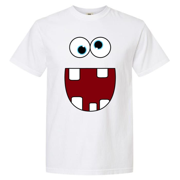 Funny Silly Monster Face Smiling Easy Halloween Costume Garment-Dyed Heavyweight T-Shirt