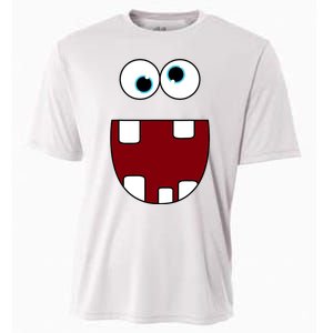 Funny Silly Monster Face Smiling Easy Halloween Costume Cooling Performance Crew T-Shirt