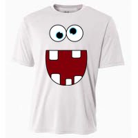 Funny Silly Monster Face Smiling Easy Halloween Costume Cooling Performance Crew T-Shirt