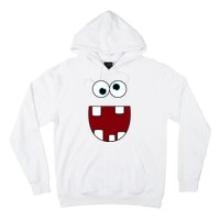 Funny Silly Monster Face Smiling Easy Halloween Costume Hoodie