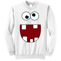 Funny Silly Monster Face Smiling Easy Halloween Costume Sweatshirt