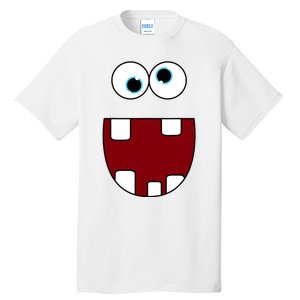 Funny Silly Monster Face Smiling Easy Halloween Costume Tall T-Shirt