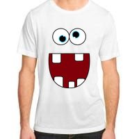 Funny Silly Monster Face Smiling Easy Halloween Costume Adult ChromaSoft Performance T-Shirt