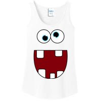 Funny Silly Monster Face Smiling Easy Halloween Costume Ladies Essential Tank