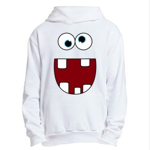 Funny Silly Monster Face Smiling Easy Halloween Costume Urban Pullover Hoodie