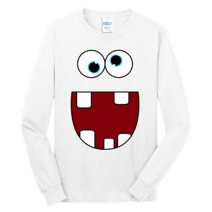 Funny Silly Monster Face Smiling Easy Halloween Costume Tall Long Sleeve T-Shirt