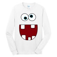 Funny Silly Monster Face Smiling Easy Halloween Costume Tall Long Sleeve T-Shirt