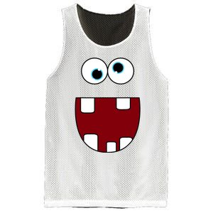 Funny Silly Monster Face Smiling Easy Halloween Costume Mesh Reversible Basketball Jersey Tank