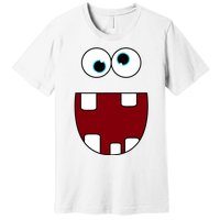 Funny Silly Monster Face Smiling Easy Halloween Costume Premium T-Shirt