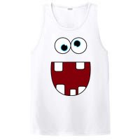 Funny Silly Monster Face Smiling Easy Halloween Costume PosiCharge Competitor Tank