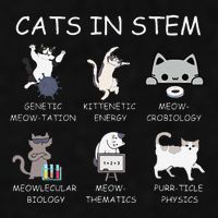 Funny Science Meme Cats In Stem Scientist Nerd Cat Lover Ladies PosiCharge Tri-Blend Wicking Tank