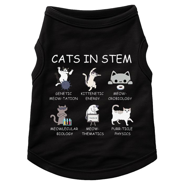 Funny Science Meme Cats In Stem Scientist Nerd Cat Lover Doggie Tank