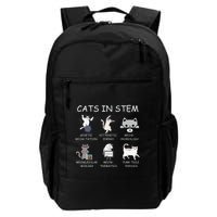Funny Science Meme Cats In Stem Scientist Nerd Cat Lover Backpack