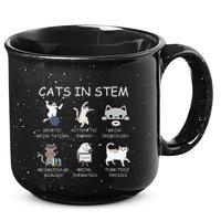Funny Science Meme Cats In Stem Scientist Nerd Cat Lover 15oz Campfire Ceramic Mug