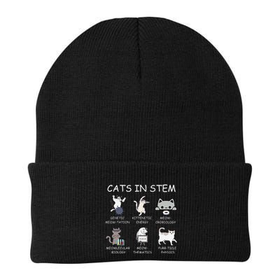 Funny Science Meme Cats In Stem Scientist Nerd Cat Lover Beanie