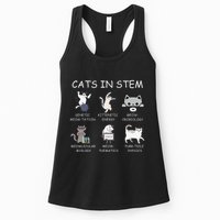 Funny Science Meme Cats In Stem Scientist Nerd Cat Lover Womens Tank Top