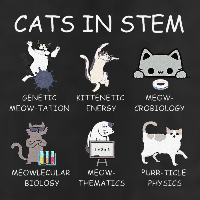 Funny Science Meme Cats In Stem Scientist Nerd Cat Lover Trucker Hat