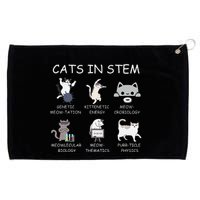 Funny Science Meme Cats In Stem Scientist Nerd Cat Lover Grommeted Golf Towel